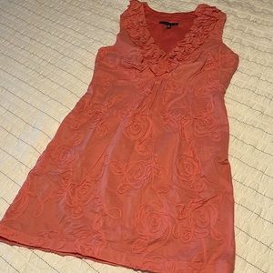 Tiana B Sleeveless Coral Ruffle Dress - 10P.